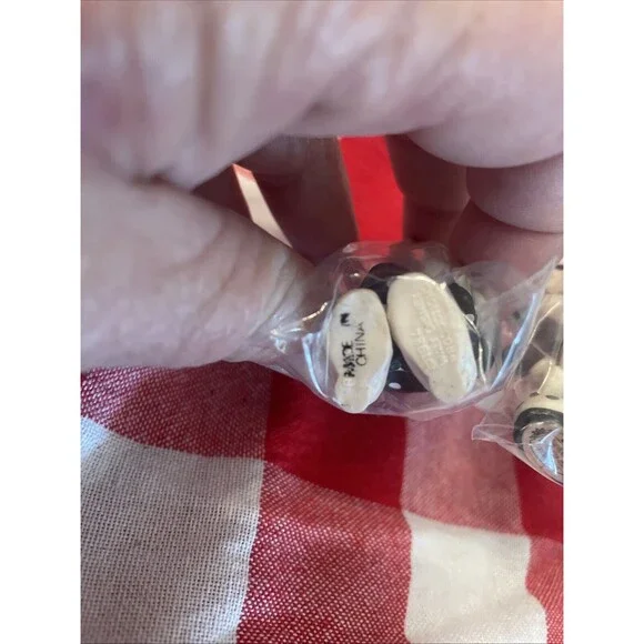 Lot Of 4 Black & White Vintage Bully Disney 2.7” Rare Toy Mickey Minnie Donal - Picture 4 of 11